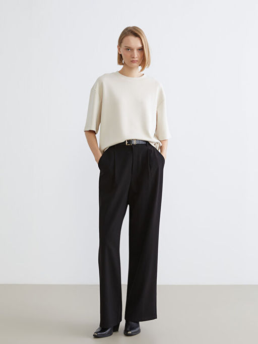 Bisiklet Yaka Kad?n Ti??rt