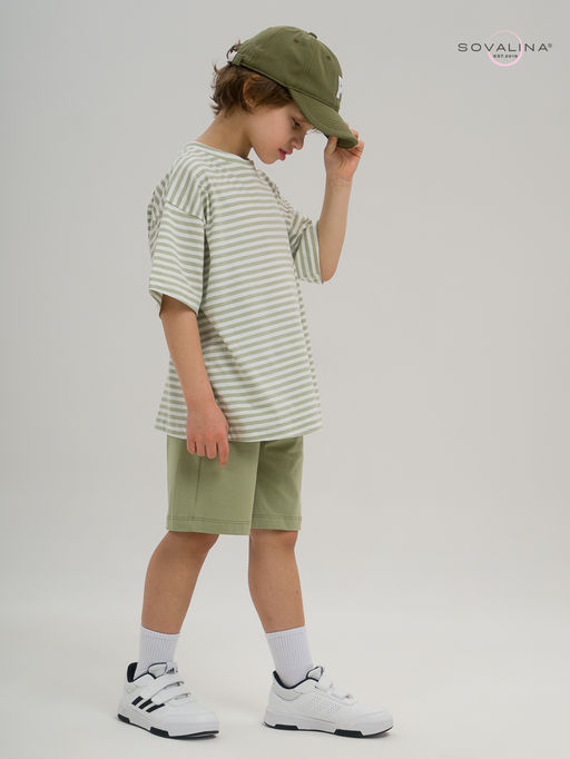 Костюм Light men полоска-шалфей