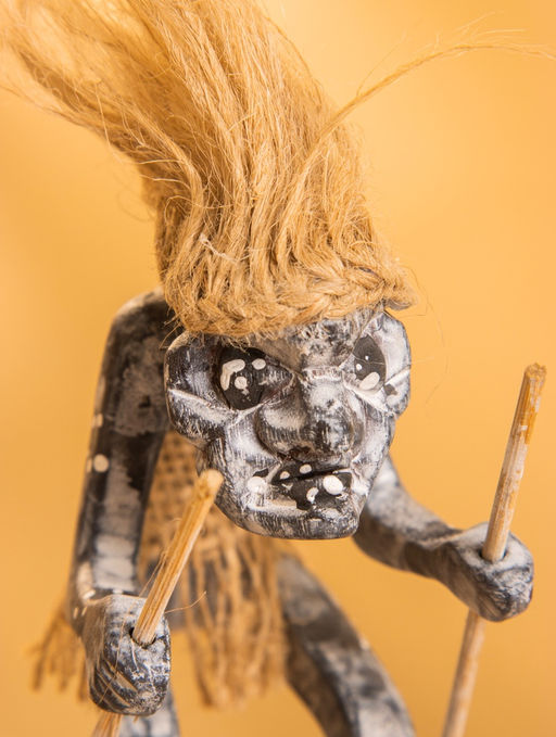 Сувенир «Абориген лыжник», 13×13×6.5 см, дерево