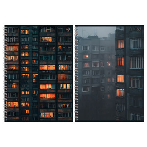 Тетрадь 96л. А4 на спирали BG "Архитектура", клетка (Т4гр96 06286)