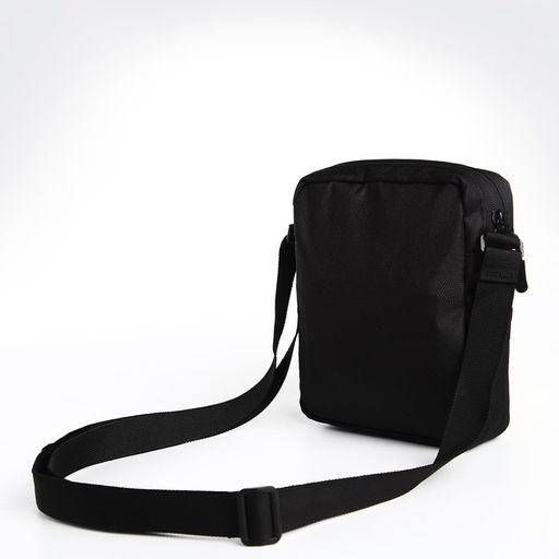 Сумка мужская TEXTURA через плечо, текстиль, цвет чёрный  фото 3