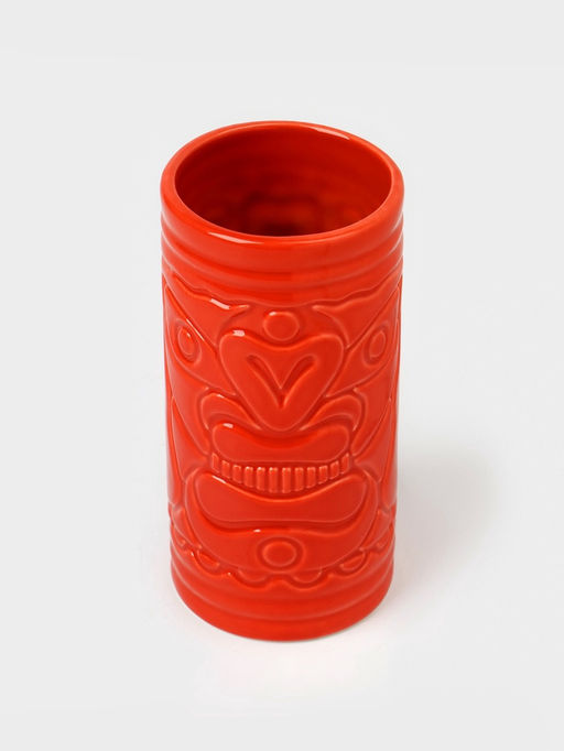 Стакан для коктейлей Тики остров, 400 мл, d=7 см, h=14.5 см, керамика, красный - Simaland фото 4