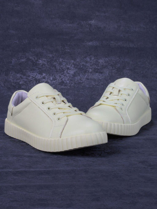 05-PDA175-2 YELLOW Кроссовки женские (натуральная кожа) - Фабричный китай фото 8