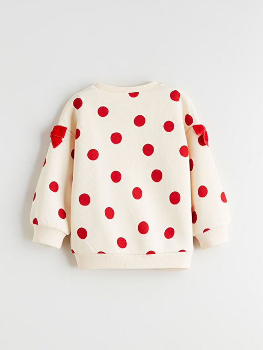 Bisiklet Yaka K?z ?ocuk Kal?n Sweatshirt