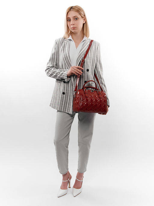 LACCOMA сумка WJA9675-красный эко кожа хлопок  фото 2