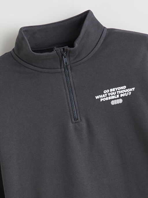 Dik Yaka Erkek ?ocuk Sweatshirt