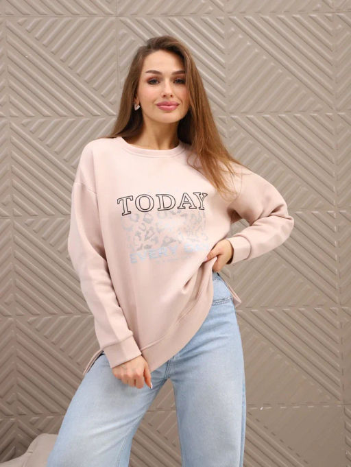 Свитшот женский Лео бежевый