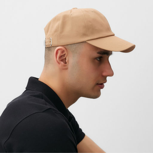Кепка однотонная унисекс MINAKU, бежевая, размер 58, хлопок 100%