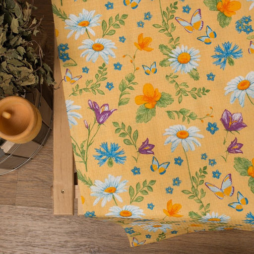 Простыня для бани Русское поле 145х 180 см, хлопок вафельное полотно - Этель фото 2