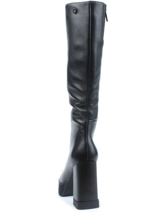 02-3563-24BM-1 BLACK Сапоги зимние женские (натуральная кожа, натуральный мех) - Фабричный китай фото 6