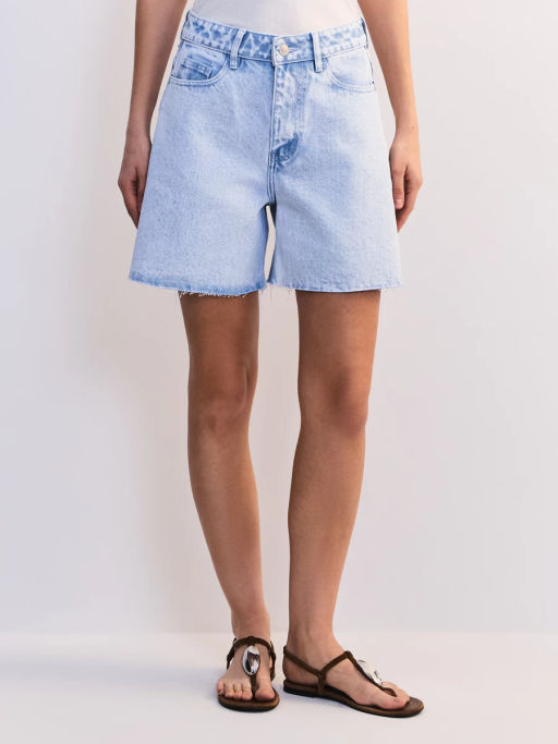 Джинсовые шорты А-силуэта ZR2605092304-100 / Zarina