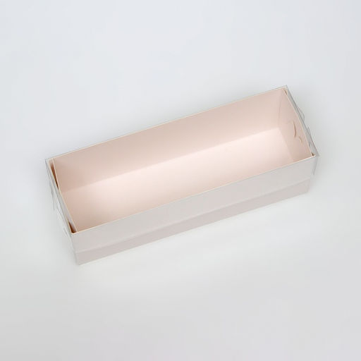 Цена за 5 шт. Коробка для макарун, белая 16.5×5.5×5.5 см