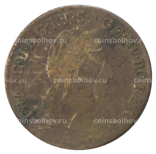 Монета 1/2 крейцера 1800 года А Австрия