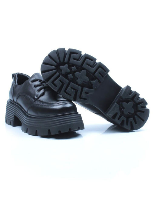 03-5931 BLACK Полуботинки женские (натуральная кожа)