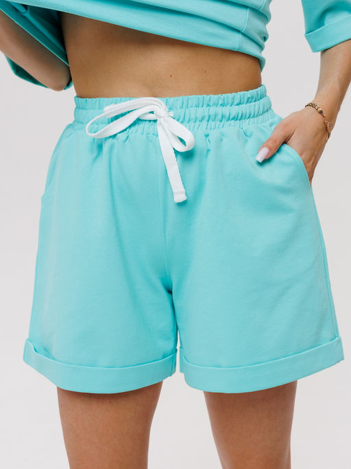 Костюм женский К-205 (футер с лайкрой) Оливковая