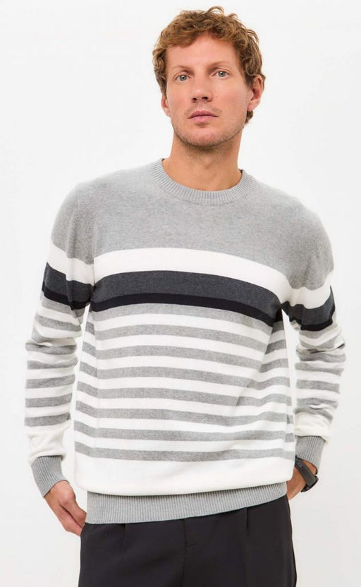 Джемпер F421-1549 grey melange - Fine joyce фото 6