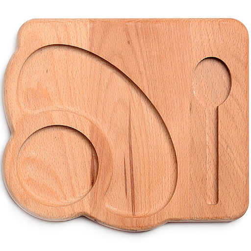 40393008 Доска для завтрака бук 25*21*2.5см MB(х5)