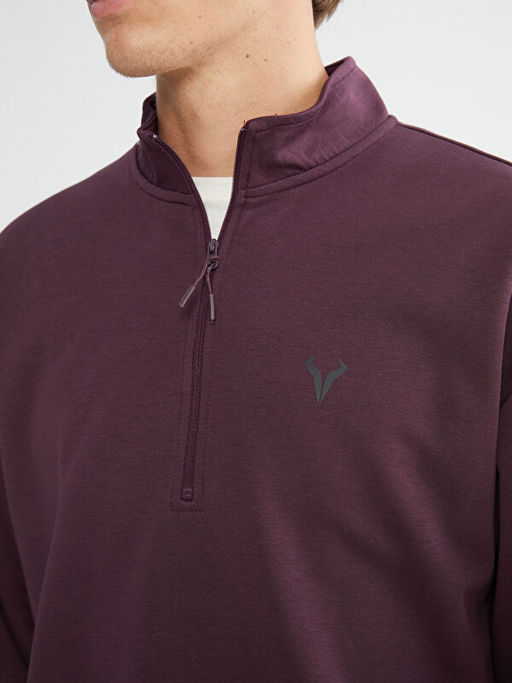 Dik Yaka Erkek Sweatshirt