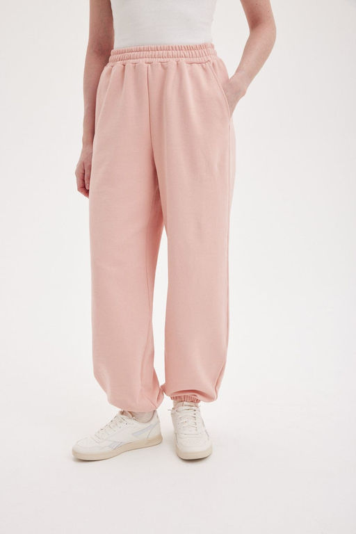 Джоггеры из 100% хлопка "Персик" женские
