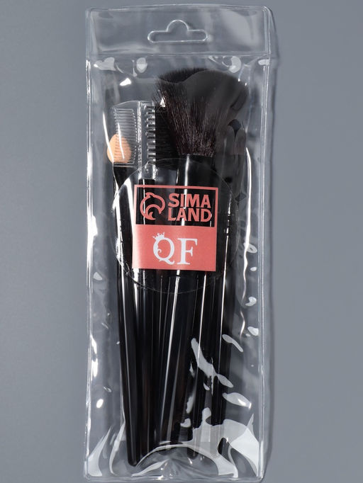 Цена за 2 шт. Набор кистей для макияжа SMOKY, 5 шт., чёрный