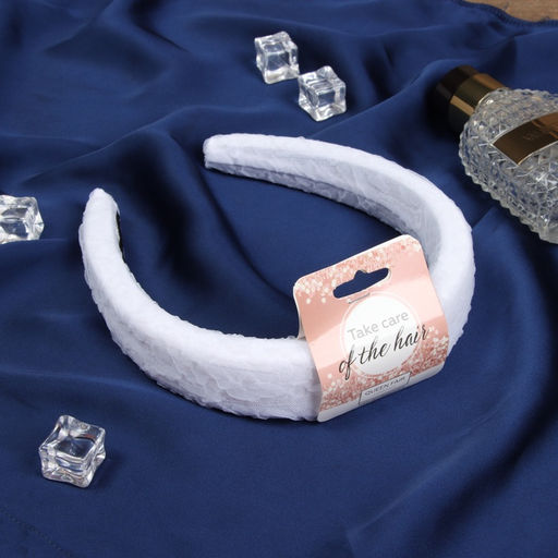 Ободок для волос «Жаннет», нежность стиль, 3 см, белый