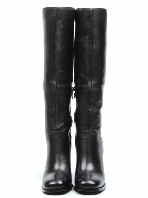 02-E29W-11A BLACK Сапоги зимние женские (натуральная кожа, натуральный мех (еврозима))