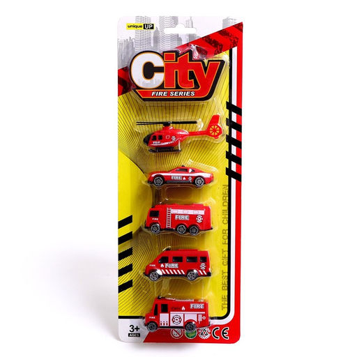 Набор машин Пожарная служба, 5 штук - Simaland фото 10