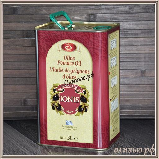 Масло оливковое рафинированное Pomace Olive Oil Ionis 3 л