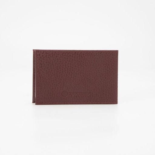 Визитница, 18 карт, цвет бордовый - Textura фото 2