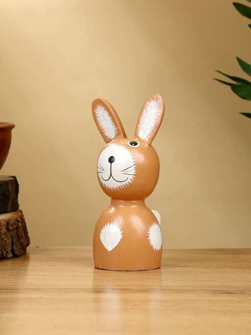 Набор сувенирный Зайки, h=15 см, h=13 см, h=10.5 см, дерево, коричневый