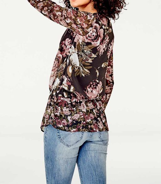 Блузка, коричнево-розовая - Linea tesini фото 3