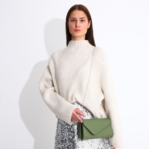 Сумка-клатч на клапане, цвет зелёный - Simaland фото 7