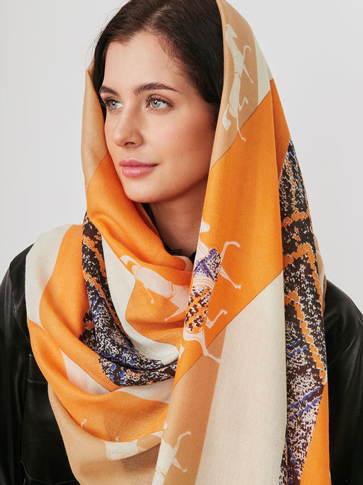 Большой, мягкий, тонкий и очень нежный двусторонний палантин - Tantino фото 9