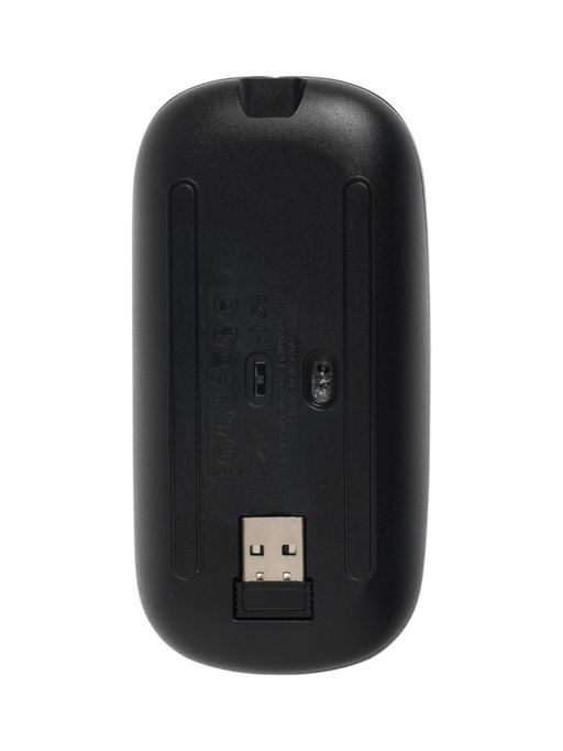 Мышь MB-2.4 беспроводная, оптическая, подсветка, 800-1600 dpi, USB, Bluetooth, серая