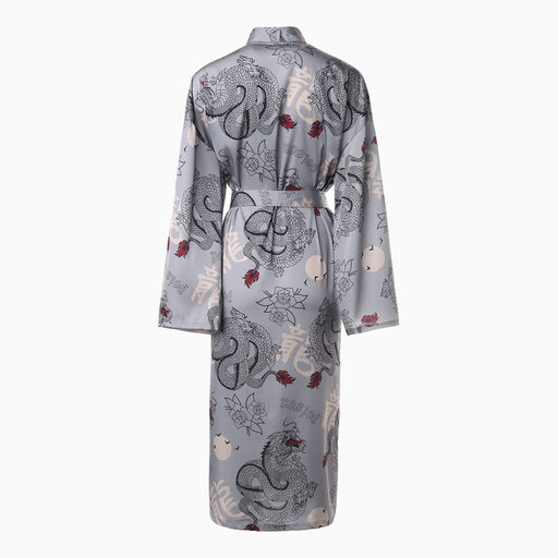 Халат домашний KAFTAN «Дракон», размер 52-54, серая