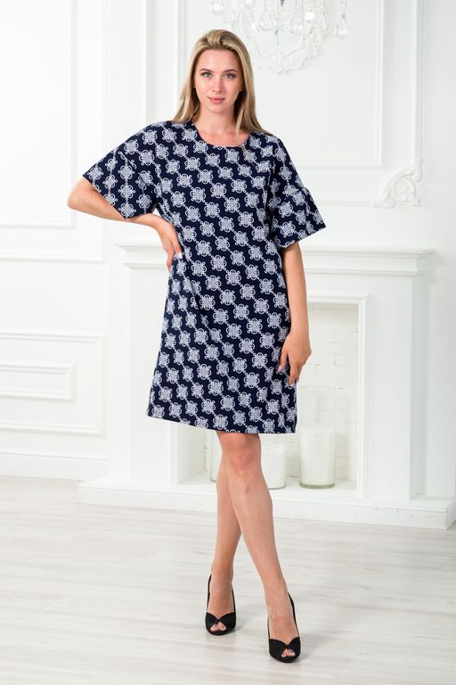 Платье женское из барби Барбара 2 вензель на синем - Амадэль фото 10