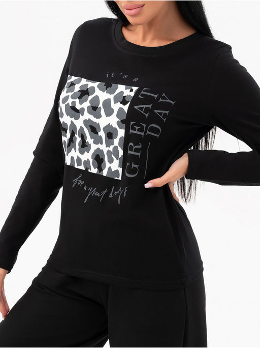 Лонгслив Лео женский серый - София фото 22