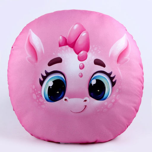 Подушка круглая Дракоша, розовый - Mni mnu фото 3