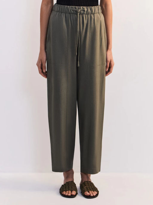 Льняные брюки с эластичным поясом ZR2605012106-13 / Zarina