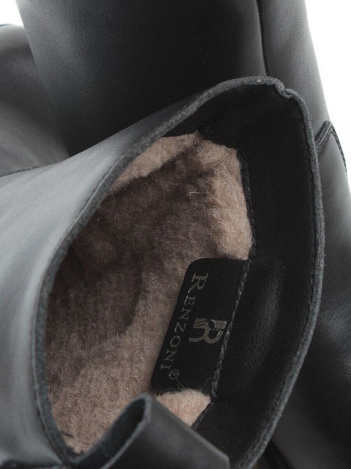 04-PAT148-1Z BLACK Ботинки зимние женские (натуральная кожа, 100% шерсть)