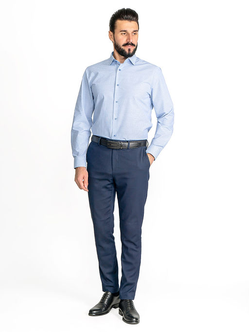 Сорочка мужская длинный рукав GREG 225/139/MAK/ZN/1  фото 6