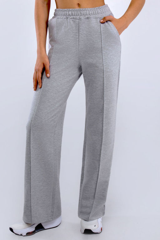 Арт. 7393/2 Брюки женские 42-50 (5 шт) Цвет:серый меланж - Калинка фото 5