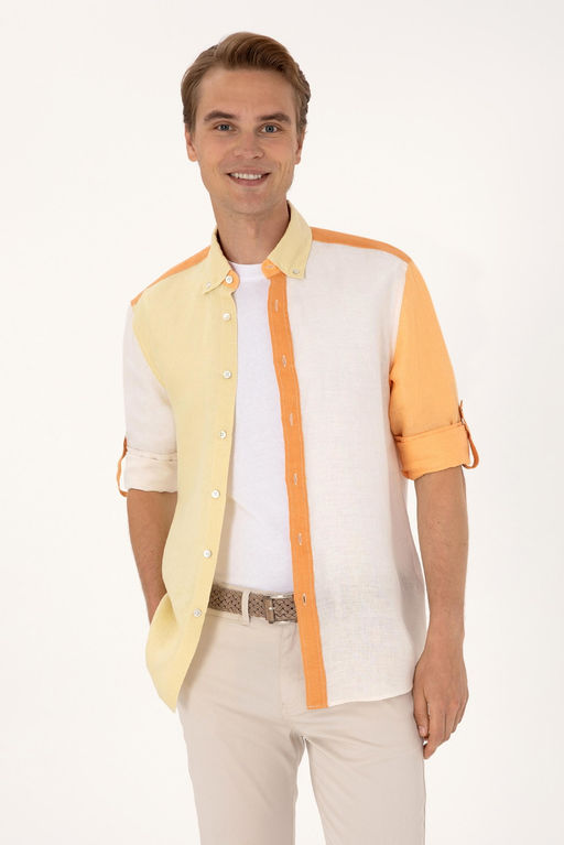 Erkek Turuncu Uzun Kollu G_mlek