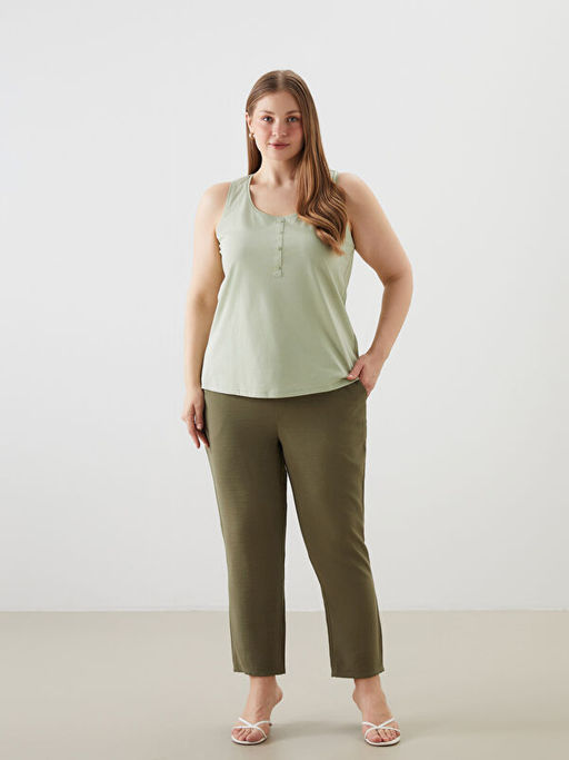 Beli Lastikli Havu? Kesim Kad?n Pantolon