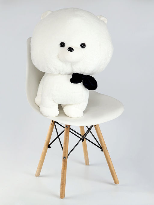 Мягкая игрушка «Собака в бабочке», 60 см, белая