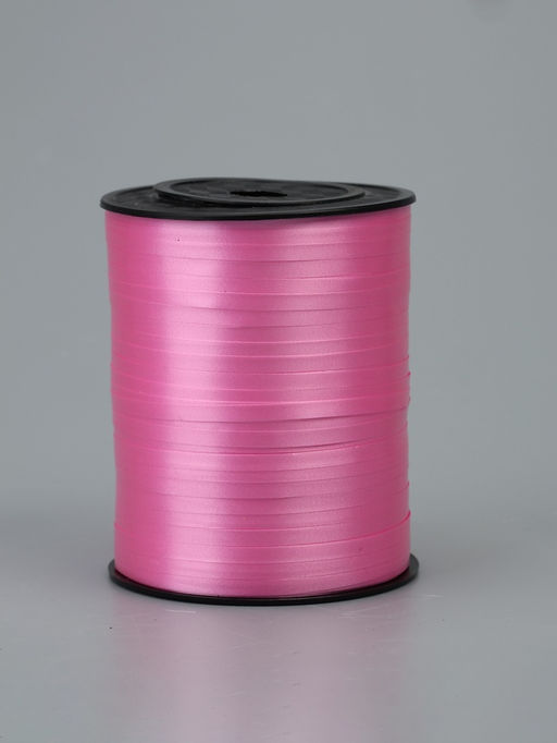 Лента для декора, подарков и шаров, розовый, 0.5 см × 500 м