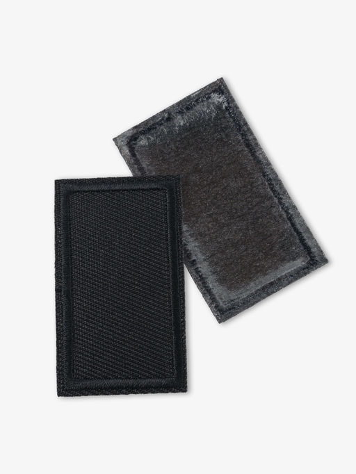 Цена за 20 шт. Заплатка для одежды, прямоугольная, 4.5×2.5 см, термоклеевая, чёрная