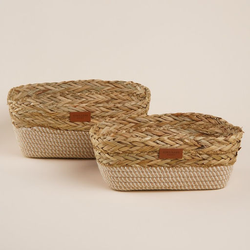 Корзины для хранения SL Home, плетёные, ручной работы, 2 шт., 281810 см, 302012 см - Sima-land home фото 3