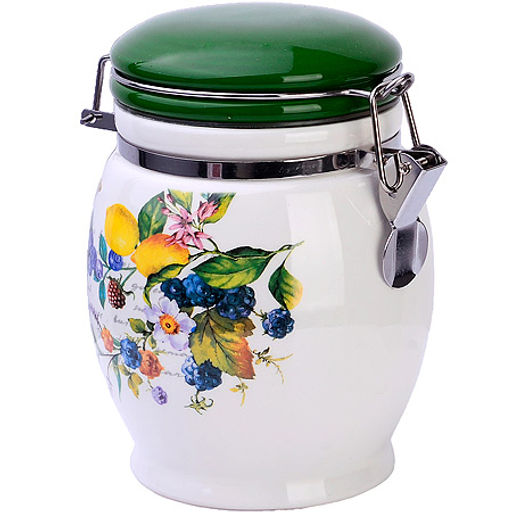 60145 Банка для сыпучих 700мл Лесные ягоды с лимонами дол/жел LR (х36) - Mayer&boch фото 2