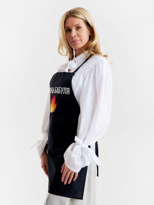 Фартук Этель Огонь бабуля 60?70 см, 100% хлопок, репс 210 г/м?